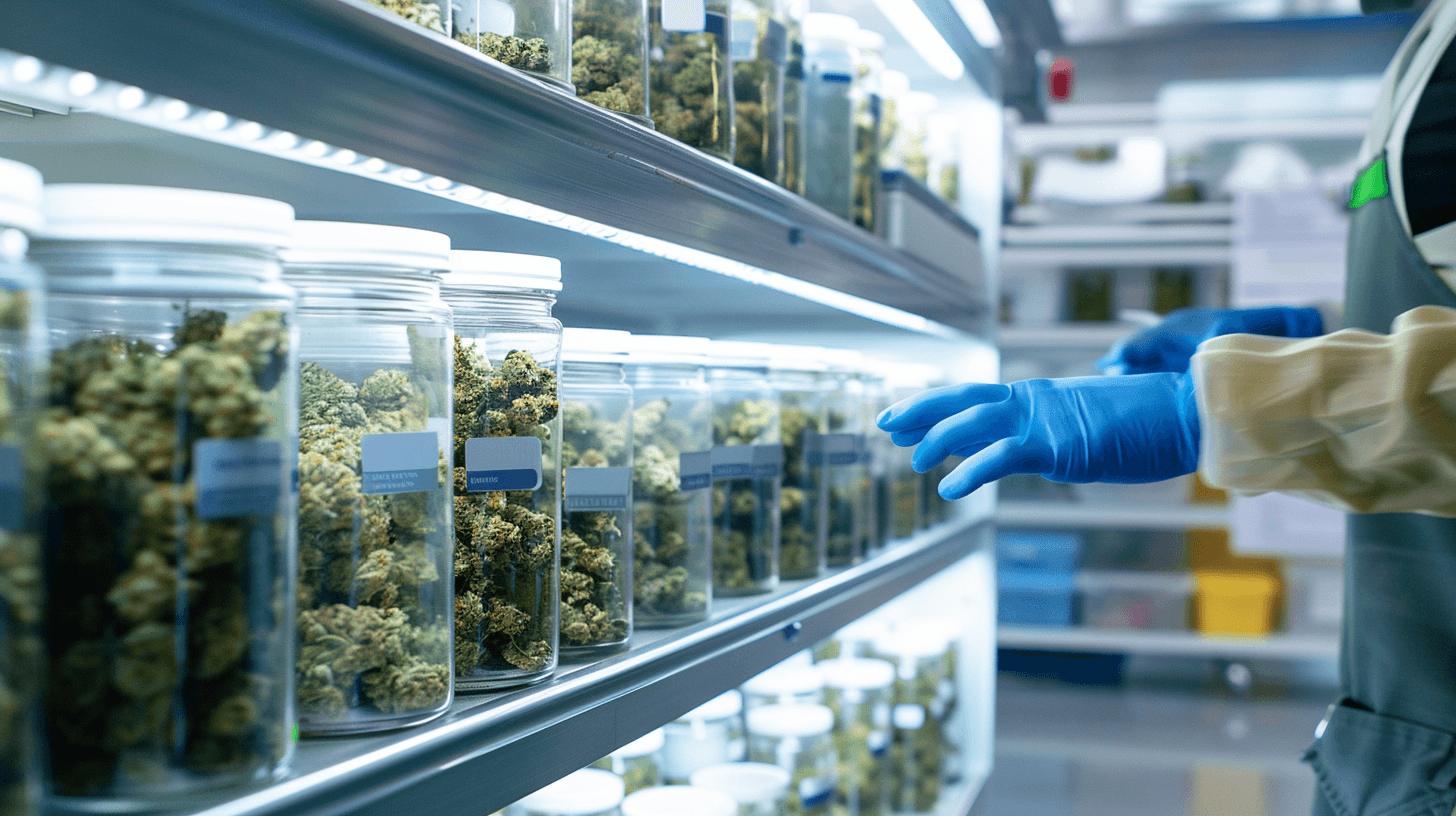 Control de calidad con productos en envases sellados y etiquetado visible