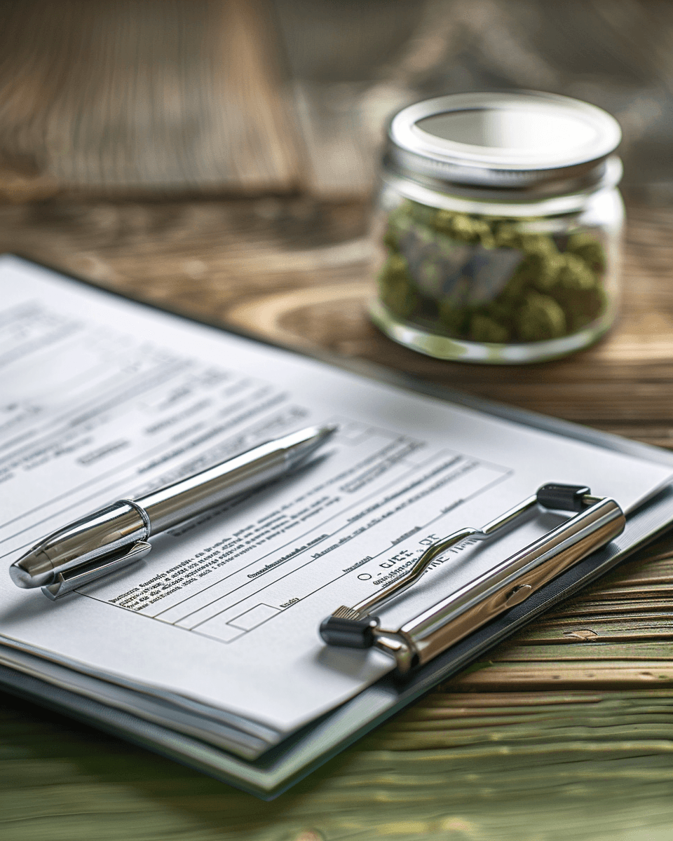 Prescripción médica y frasco de medicamento (imagen referencial)